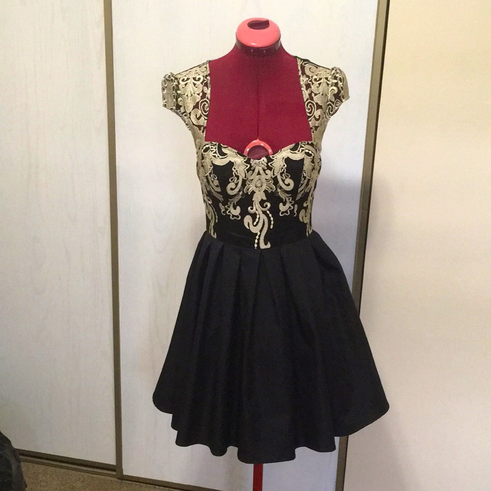 Chi Chi London Beautiful Embroidered Royalty Dress